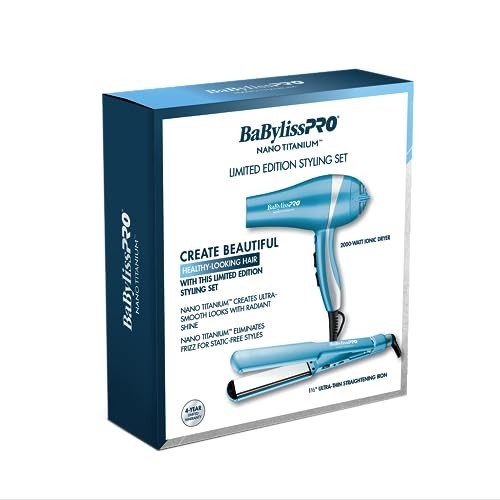 BABYLISS COMBO PLANCHA SECADOR LIMITED EDITION AZUL BNTPP58