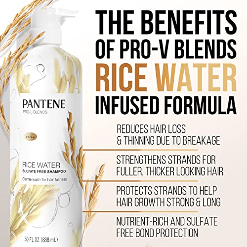 PANTENE RICE WATER SULFATE FREE SHAMPOO 888ML