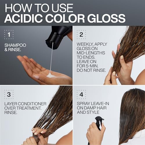 Redken - Acidic Color Gloss Shampoo for Color Care & Added Shine - 300 Ml / 10.1 Fl Oz