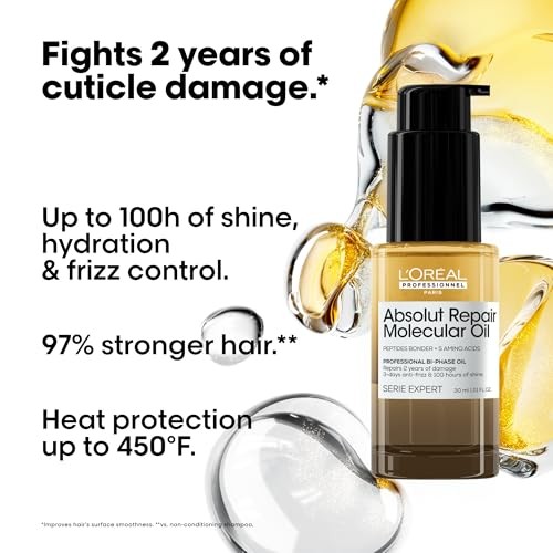 L'oréal Professionnel - Absolut Repair Molecular Bi-Phase Hair Oil for Damaged Hair - 30 Ml