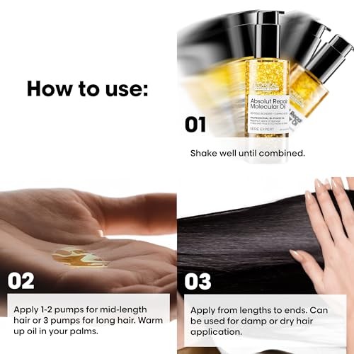 L'oréal Professionnel - Absolut Repair Molecular Bi-Phase Hair Oil for Damaged Hair - 30 Ml