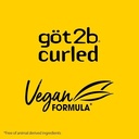 Göt2b Got2b Curled Flexible Curl Foam, 190g, for Type 2-3 Curls, Wavy & Curly Hair, for Bouncy Curls, Lightweight Hold, No Crunch Formula 190g