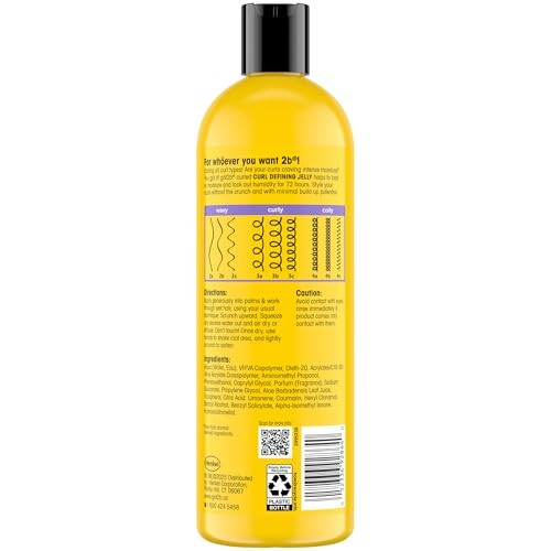 Göt2b Got2b Curled Curl Defining Jelly,425g, for All Curl Types, Wavy, Curly & Coily, Style Your Hair Without the Crunch, Light Hold, Helps Control F