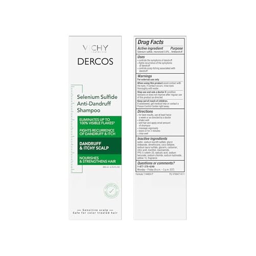 Vichy Dercos Selenium Sulfide Anti-Dandruff Shampoo (Various Sizes)