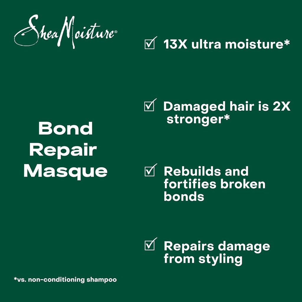 SheaMoisture Amla Oil Bond Repair Masque, 11 OZ