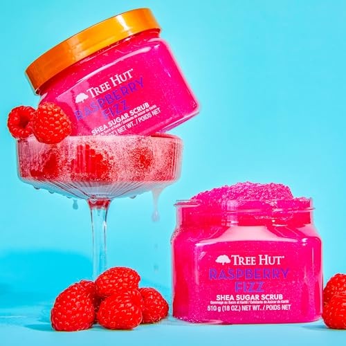 Tree Hut Shea Sugar Scrub, Raspberry Fizz, 18 Oz 18 Oz