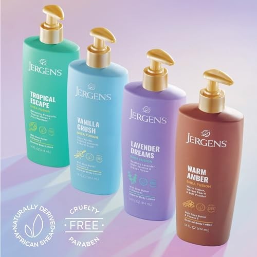 Jergens Shea Fusion Tropical Escape Scented Body Lotion with Shea Butter & Vitamin E for 24-Hour Moisture - 14 Fl Oz