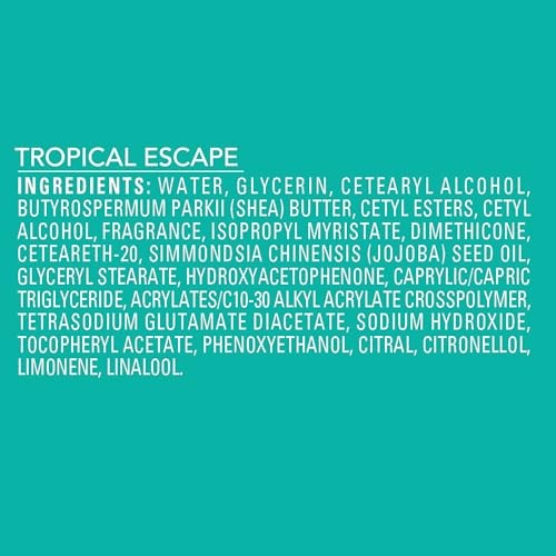 Jergens Shea Fusion Tropical Escape Scented Body Lotion with Shea Butter & Vitamin E for 24-Hour Moisture - 14 Fl Oz