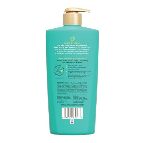 Jergens Shea Fusion Tropical Escape Scented Body Lotion with Shea Butter & Vitamin E for 24-Hour Moisture - 14 Fl Oz