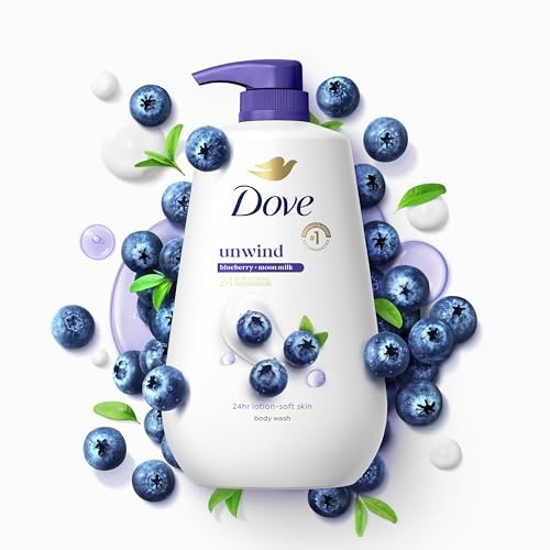 Dove Moisturizing Body Wash Unwind Blueberry & Moon Milk  30.6 Oz