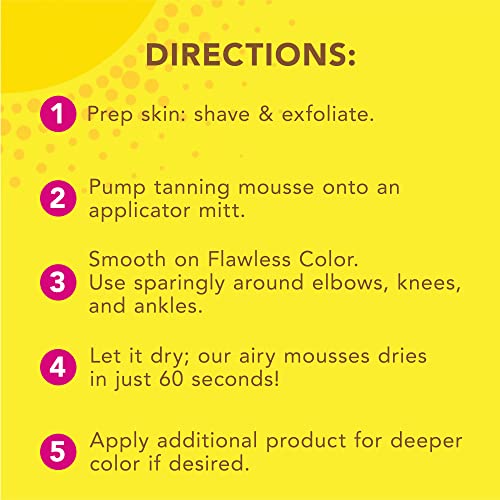 Jergens Natural Glow Instant Sun Sunless Tanning Mousse, Ultra Deep Bronze, 6 OZ