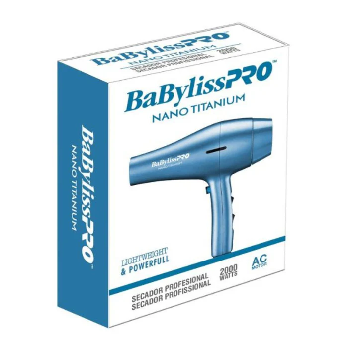 BABYLISSPRO NANO TITANIUM SECADOR 2000WATTS AZUL BNT6177