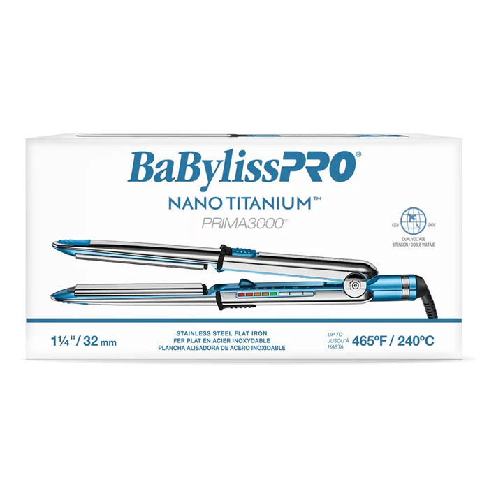 BABYLISSPRO OPTIMA3000 PLATEADA 32MM 1 1/4 PLANCHA 
