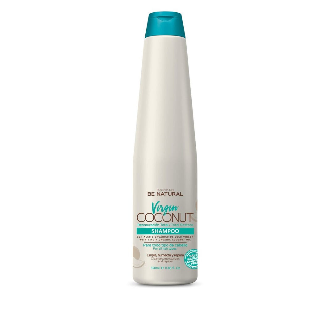 BE NATURAL SHAMPOO 350ML VIRGIN COCONUT 
