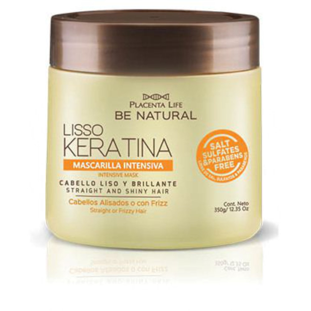 BE NATURAL TREATMENT MASK 350GR LISSO KERATINA