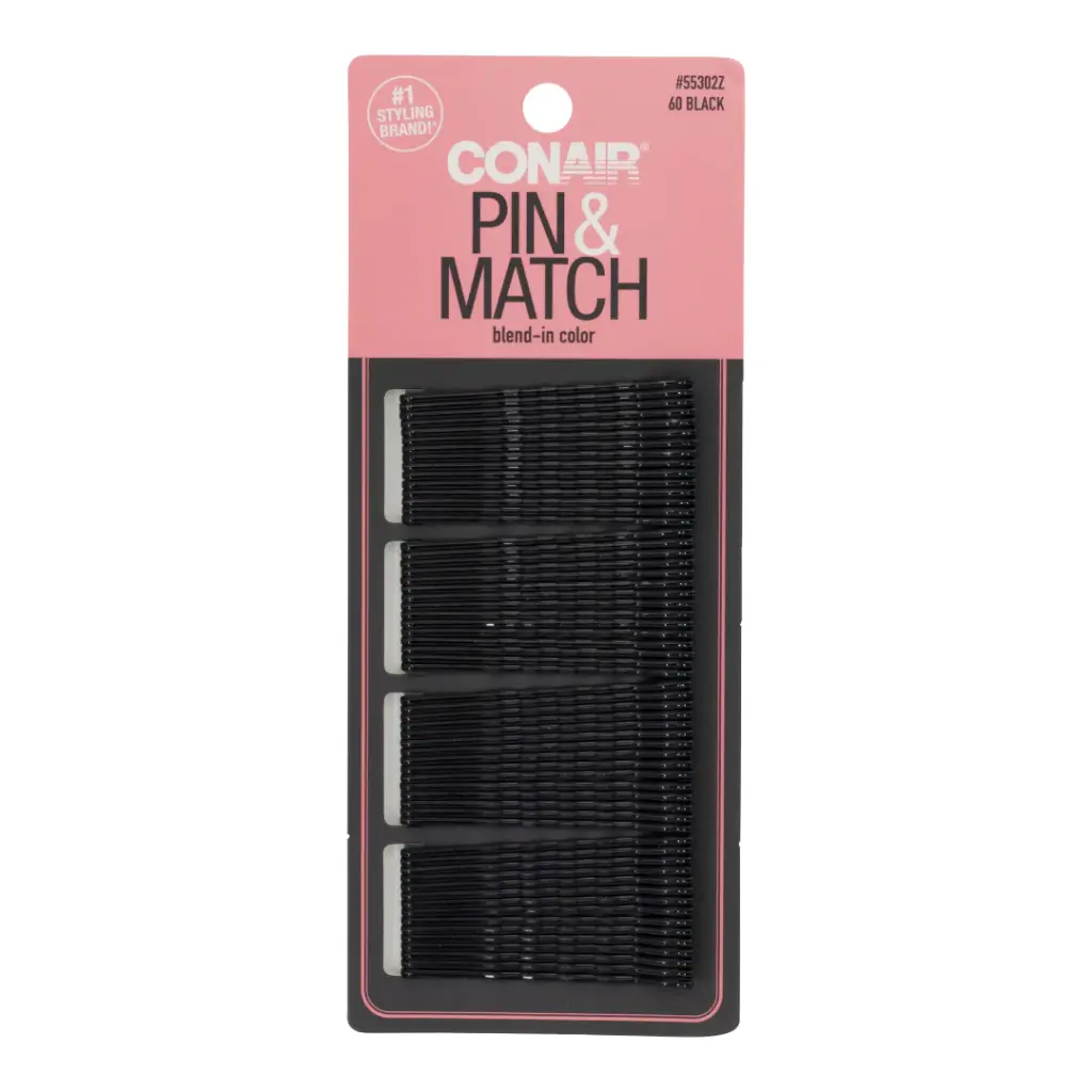 CONAIR PIN AND MATCH BLEND IN COLOR GANCHOS NEGROS X60