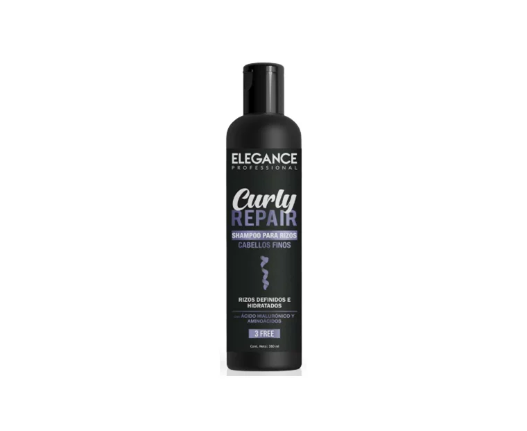 ELEGANCE CURLY REPARY SHAMPOO RIZOS FINOS 380ML