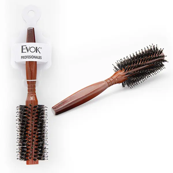 EVOK CEPILLO MADERA ROUND HAIR BRUSH