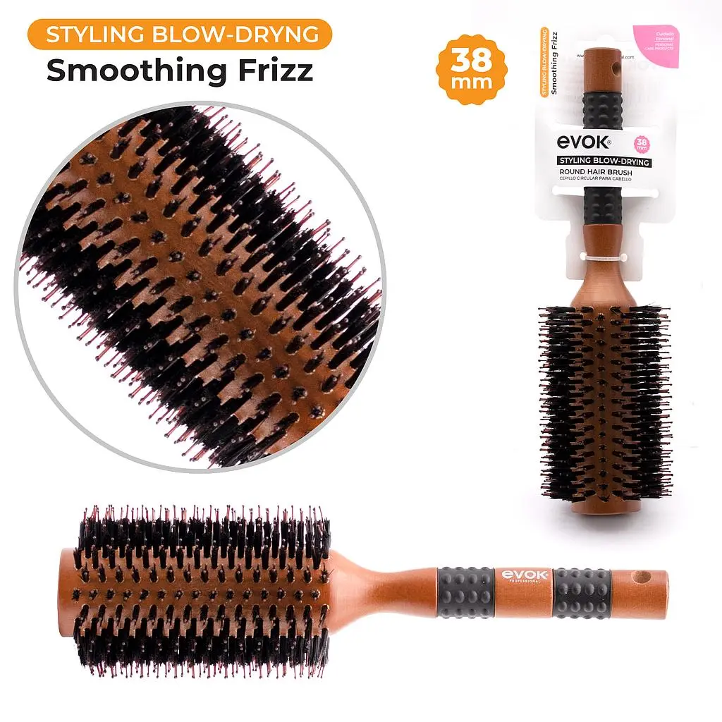 EVOK CEPILLO TERMICO CIRCULAR PARA CABELLO 38MM HYH-38