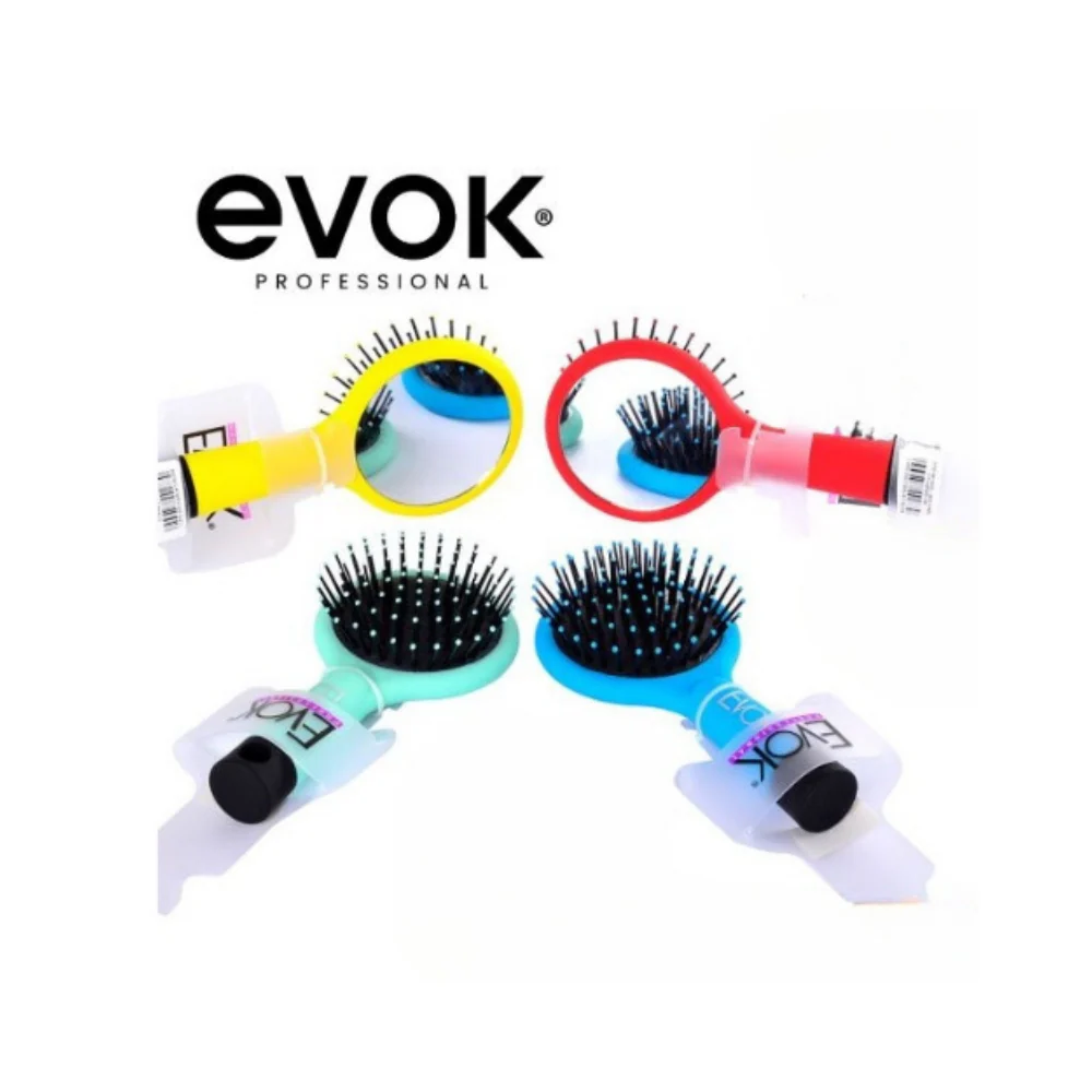 EVOK FLEXI CONTROL HAIR BRUSH CEPILLO PEQUEÑO CON ESPEJO 051B