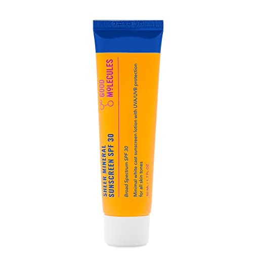 GOOD MOLECULES SHEER MINERAL SUNSCREEN SPF 30 PROTECTOR SOLAR MINERAL