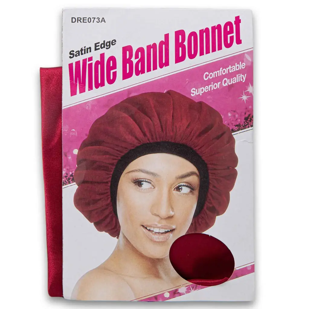 GORRO DE SATEN SATIN EDGE WIDE BAND BONNET PEQUEÑO SIN BANDA