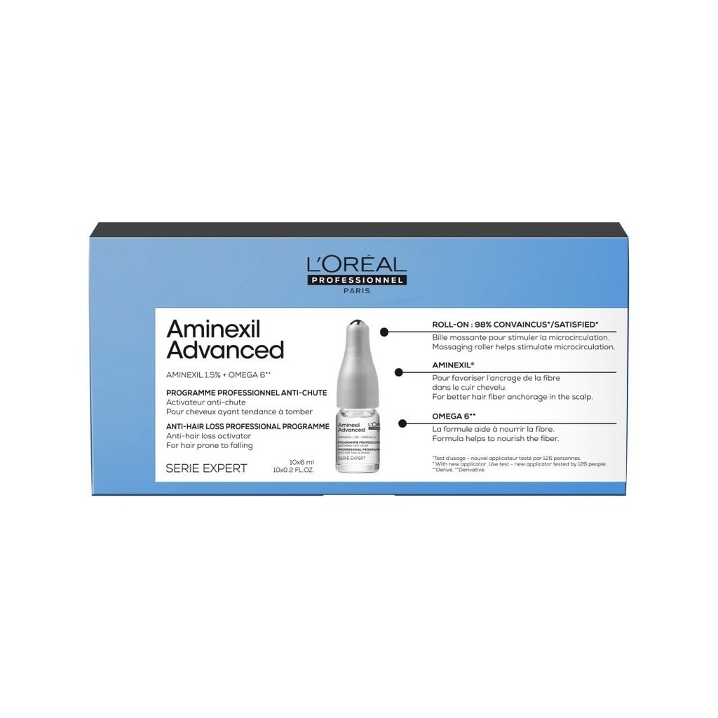 LOREAL PROFESSIONNEL AMINEXIL ADVANCED AMPOLLAS 10X6ML