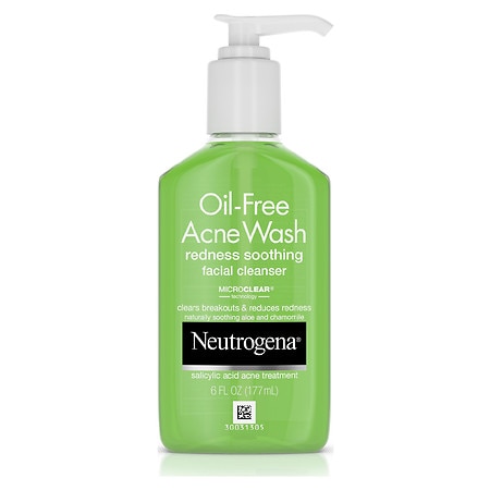 NEUTROGENA OIL FREE ACNE WASH REDNESS SOOTHING FACIAL CLEANSER