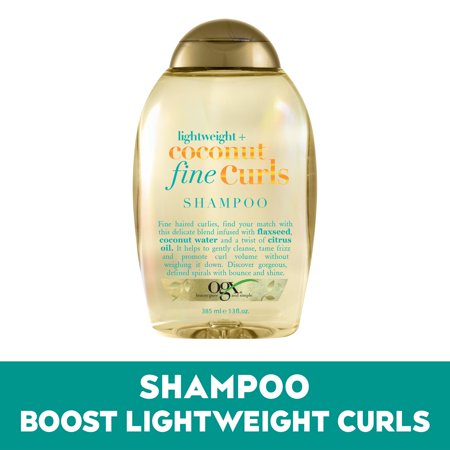 OGX COCONUT FINE CURLS SHAMPOO 385ML SHAMPO DE RULOS