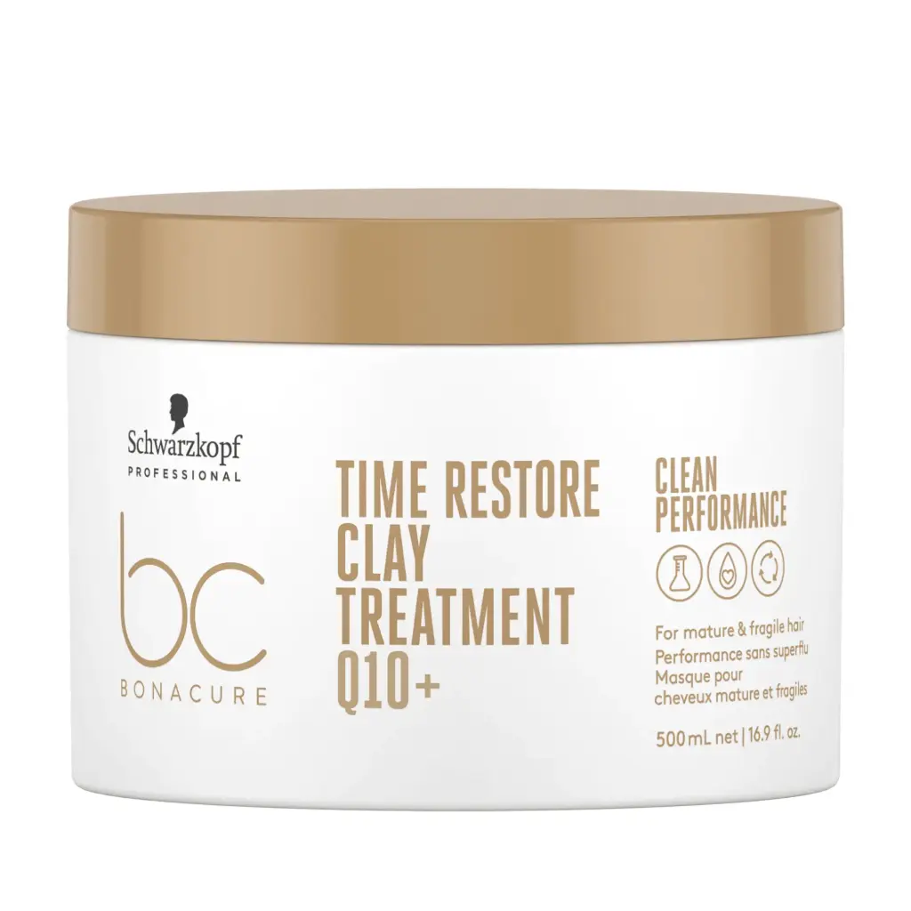 SCHWARZKZOPF BC BONACURE TIME RESTORE Q10+ CLAY TREATMENT 500ML TRATAMIENTO DE ARCILLA