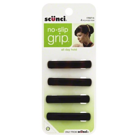 SCUNCI BARRETTES 4PCS NEGRO Y MARRON