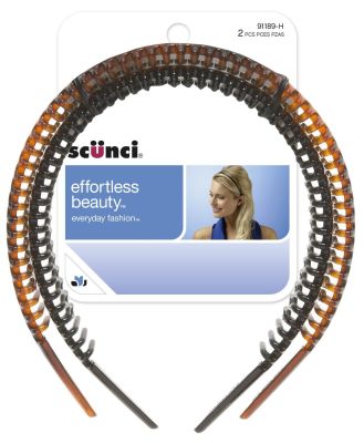 SCUNCI CINTILLO  2PCS NEGRO Y MARRON