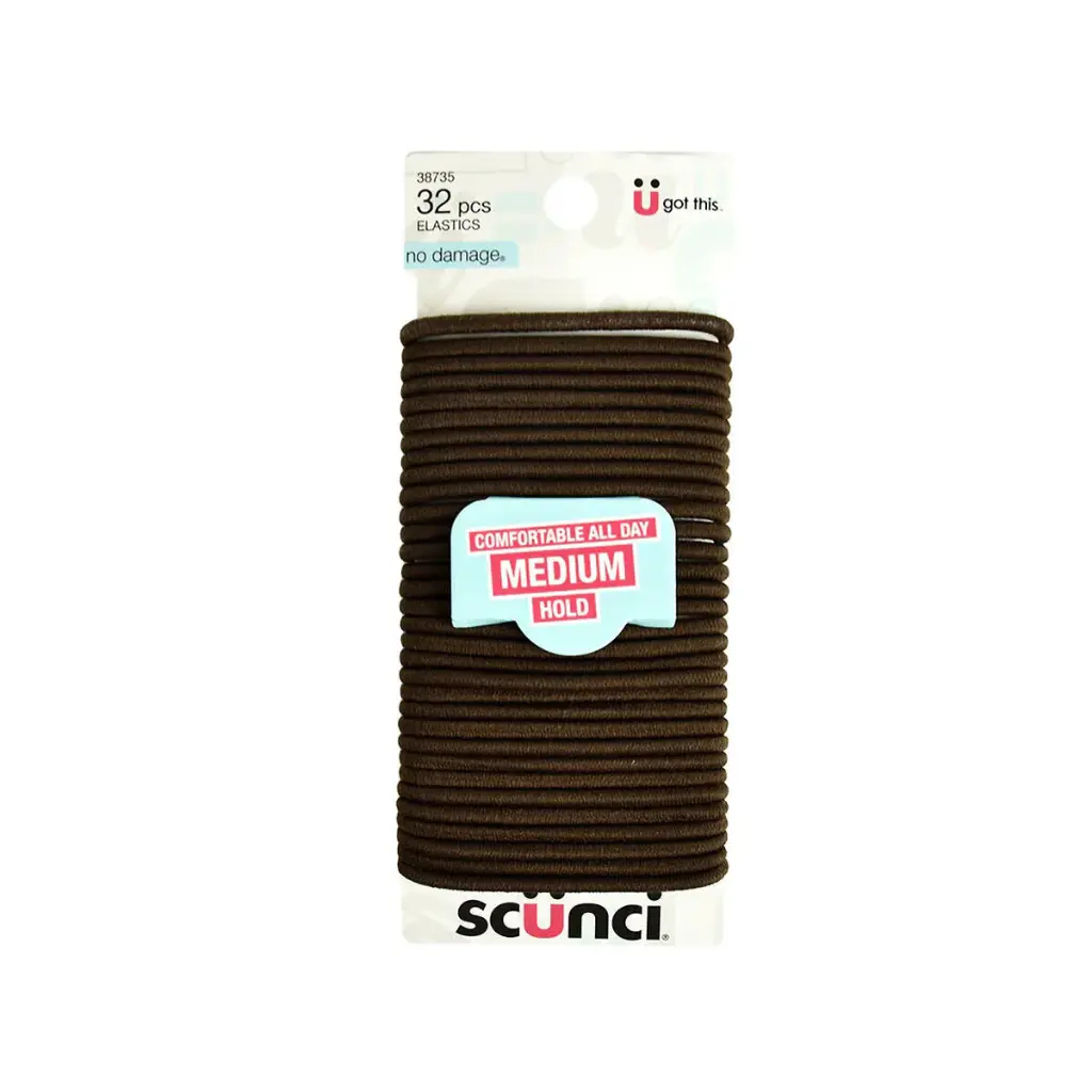 SCUNCI COLAS 32PCS MARRONES 