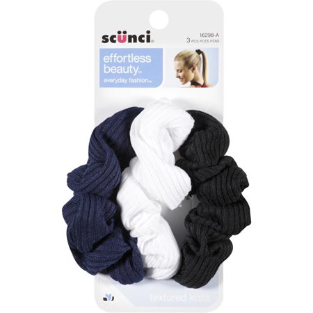 SCUNCI MOÑERAS AZUL NEGRO BLANCO X3