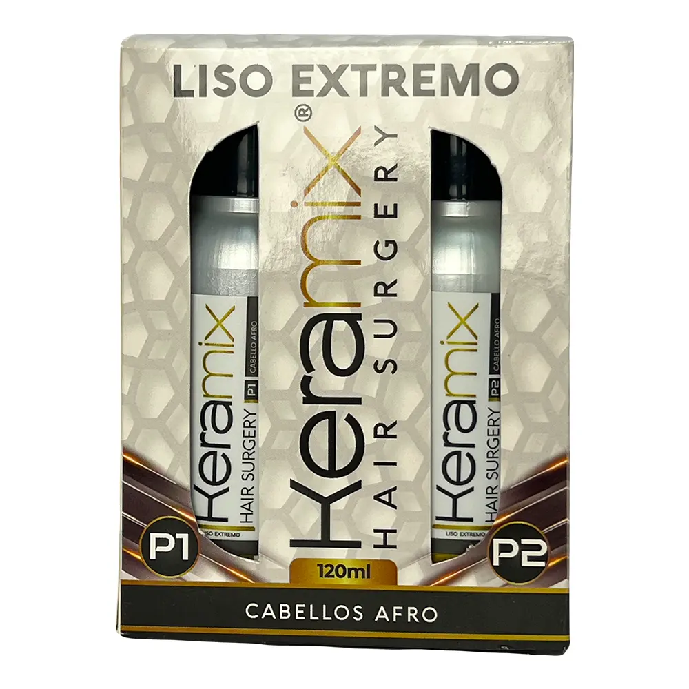 KERAMIX CIRUGIA LISO EXTREMO AFRO COMO PASO 1 Y 2 