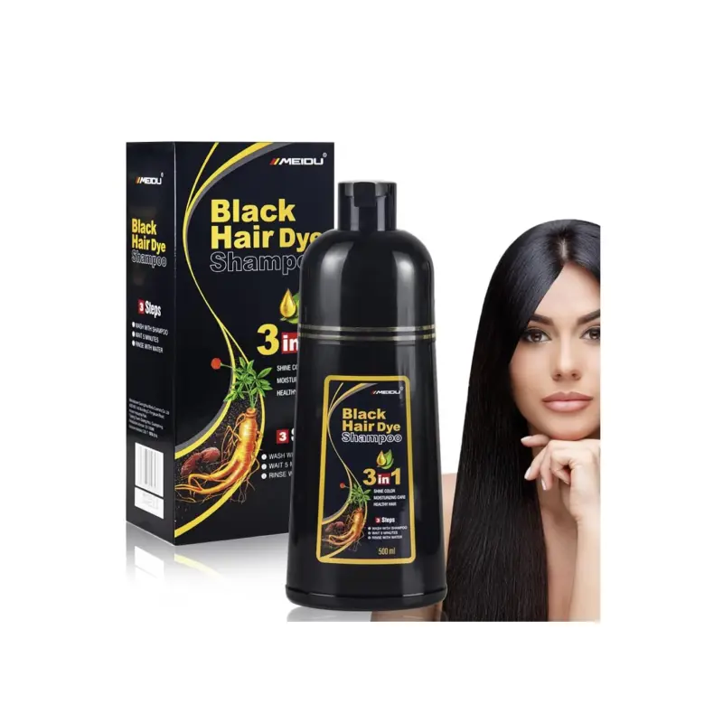 MEIDU HAIR DE SHAMPOO TINTE 500ML (NEGRO)