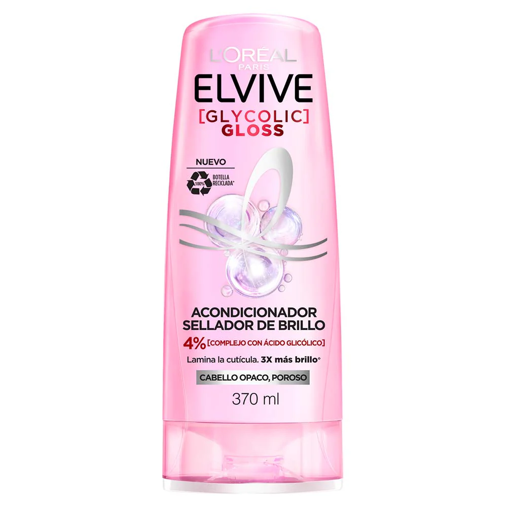 LOREAL ELVIVE ACONDICIONADOR 370ML GLYCOLIC GLOSS