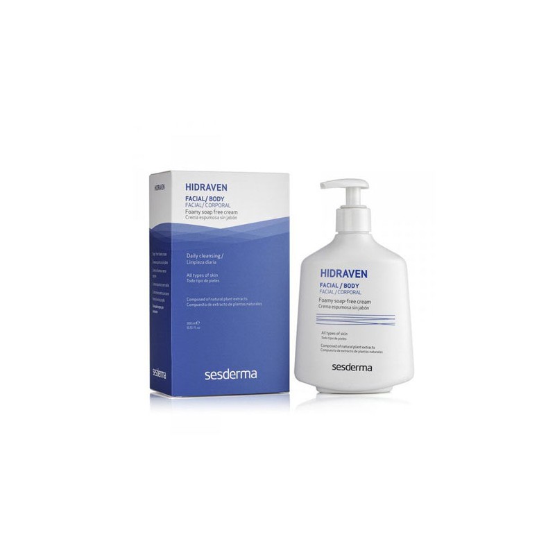 Sesderma Limpiador Facial espumosa Sin jabon Hidraven (300 Ml)