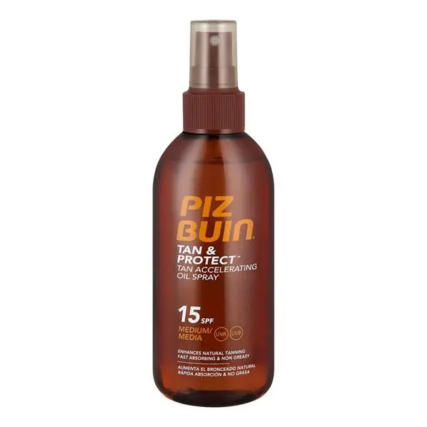 Piz Buin aceite bronceador con proteccion solar SPF15 150ml