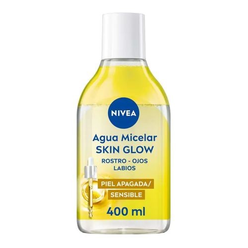 Nivea AGUA MICELAR 400 Ml Skin Glow para piel apagada y sensible