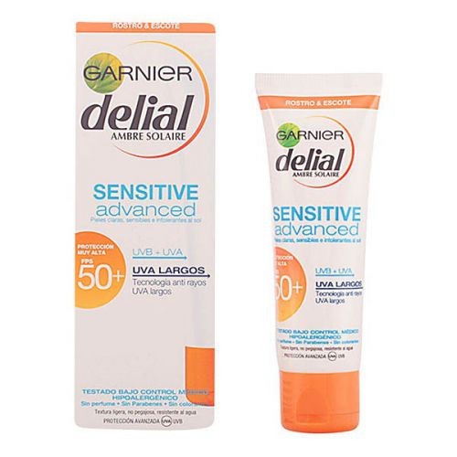 Garnier Delial Sensitive Advanced Cream SPF50 50ml Protector solar piel sensible
