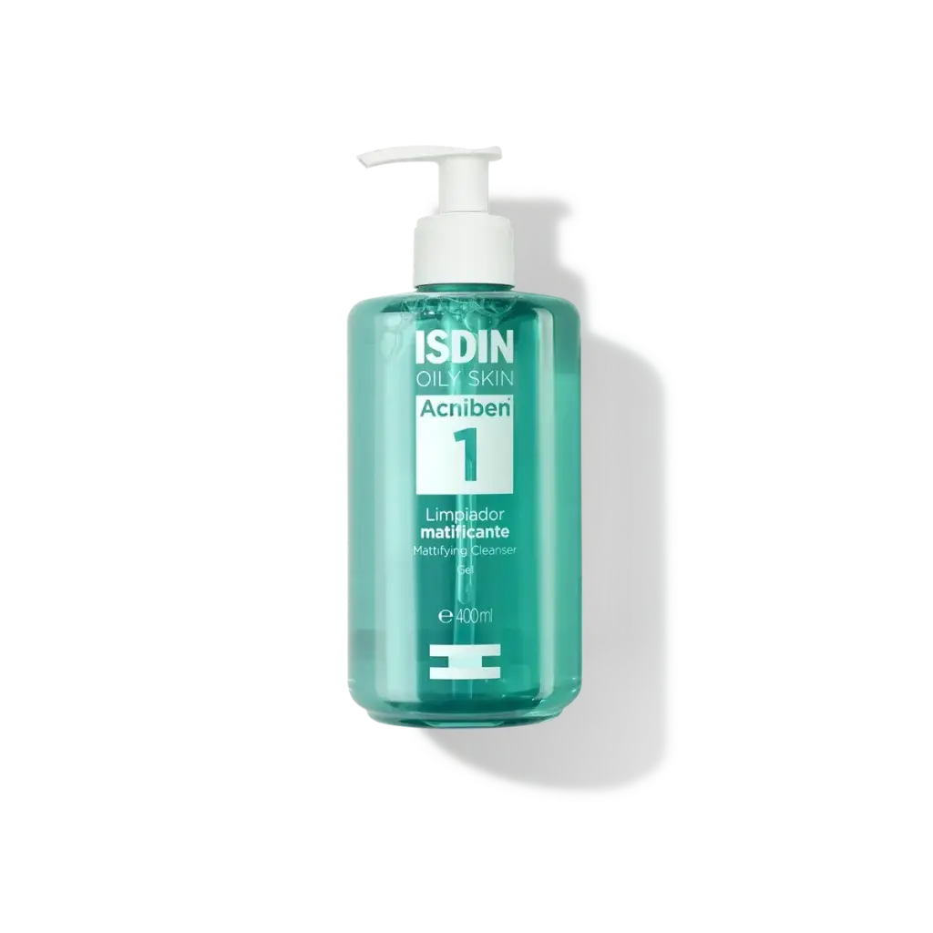 Isdin Acniben Mattifying Cleansing Gel 400ml Gel limpiador Matificante para piel grasa