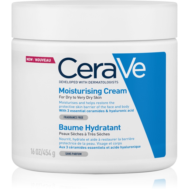 CeraVe Moisturising Cream 454GR Crema hidratante pesada para pieles muy secas