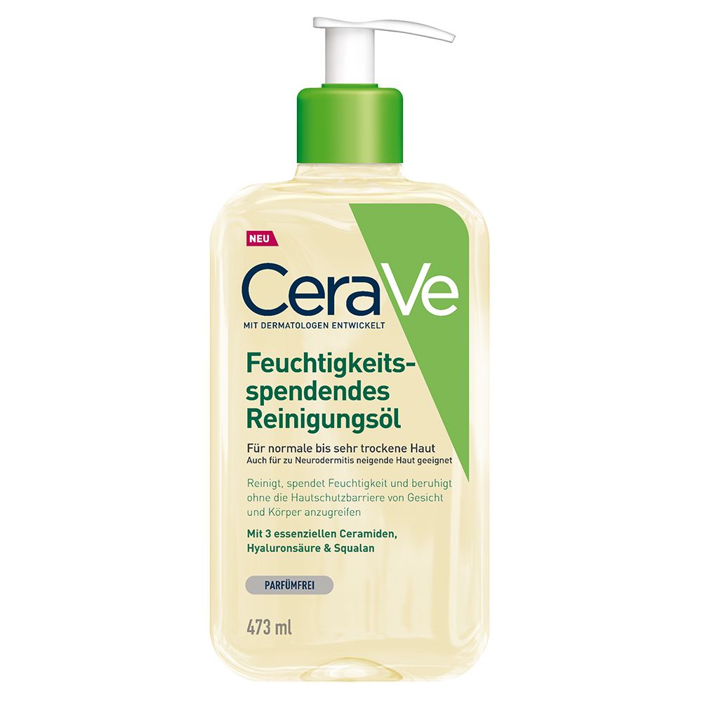 Cerave Aceite limpiador Espumoso Hidratante para pieles muy secas 473ml Rostro y cuerpo