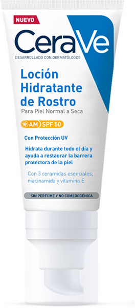 Cerave locion Hidratante facial con proteccion solar SPF50 52ml