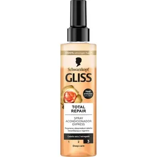 Schwarzkopf Gliss Spray Express Total Repair 200ml Acondicionador reparador en spray con proteccion de calor
