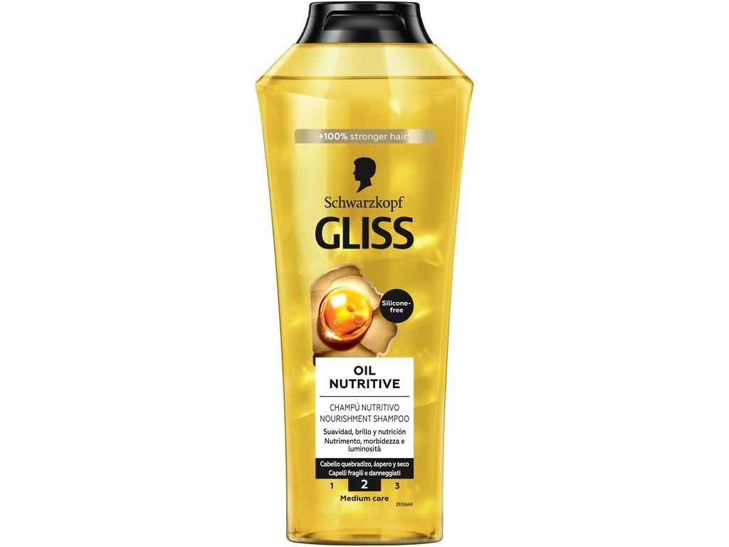 Schwarzkopf Shampoo Gliss Oil Nutritive 400 Ml