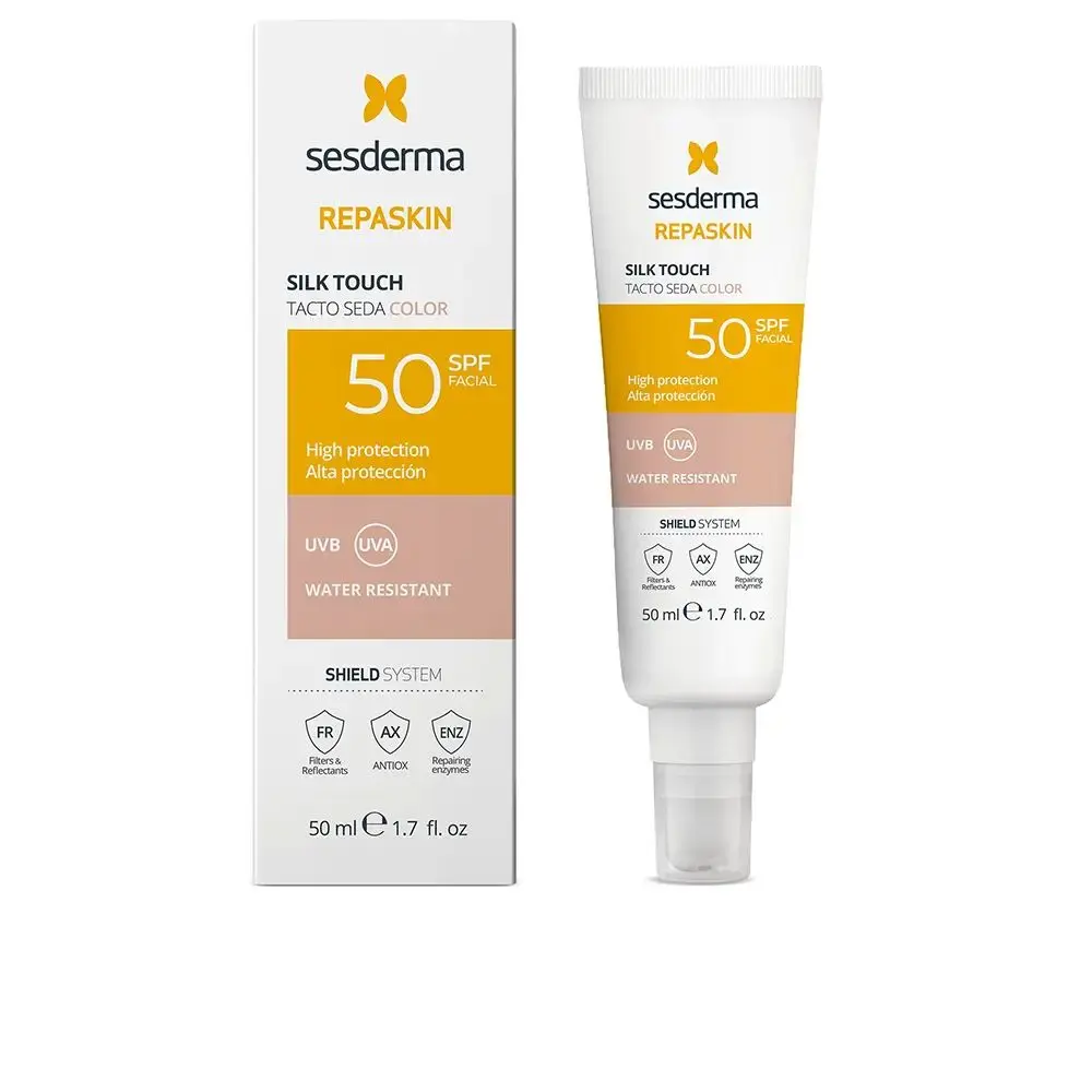 Sesderma Repaskin Photoprotective Face Dry Touch Spf50+ 50ml protector solar tacto seda con color