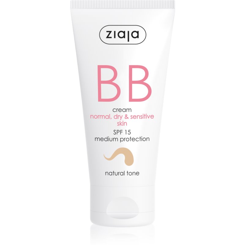 Ziaja BB Cream con color Pieles Normales, Secas Y Sensibles Spf15 Tono Natural 50ml
