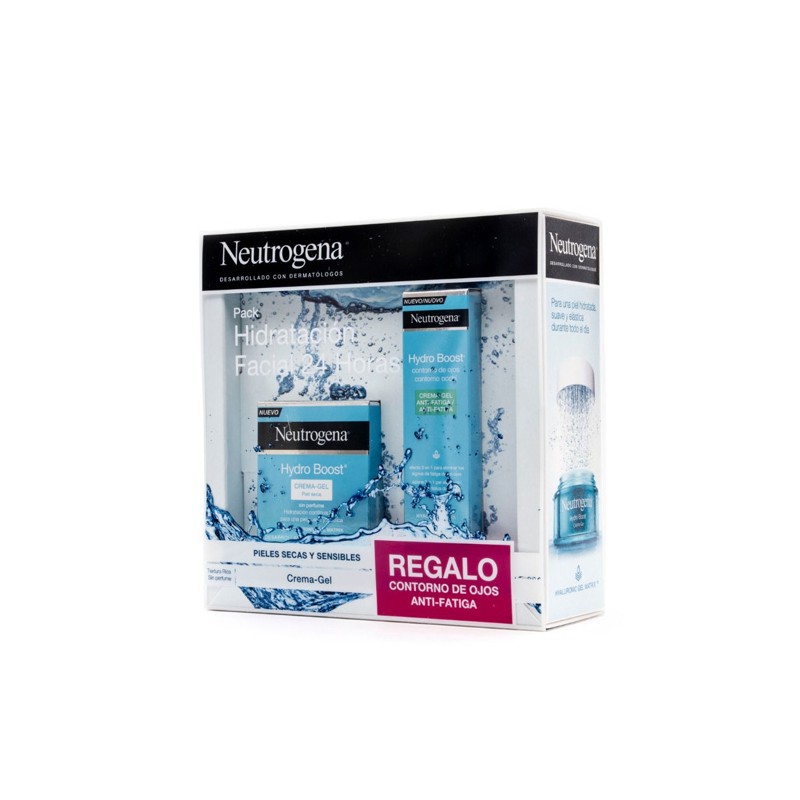Neutrogena Hydro Boost rutina combo crema facial y contorno de ojos 